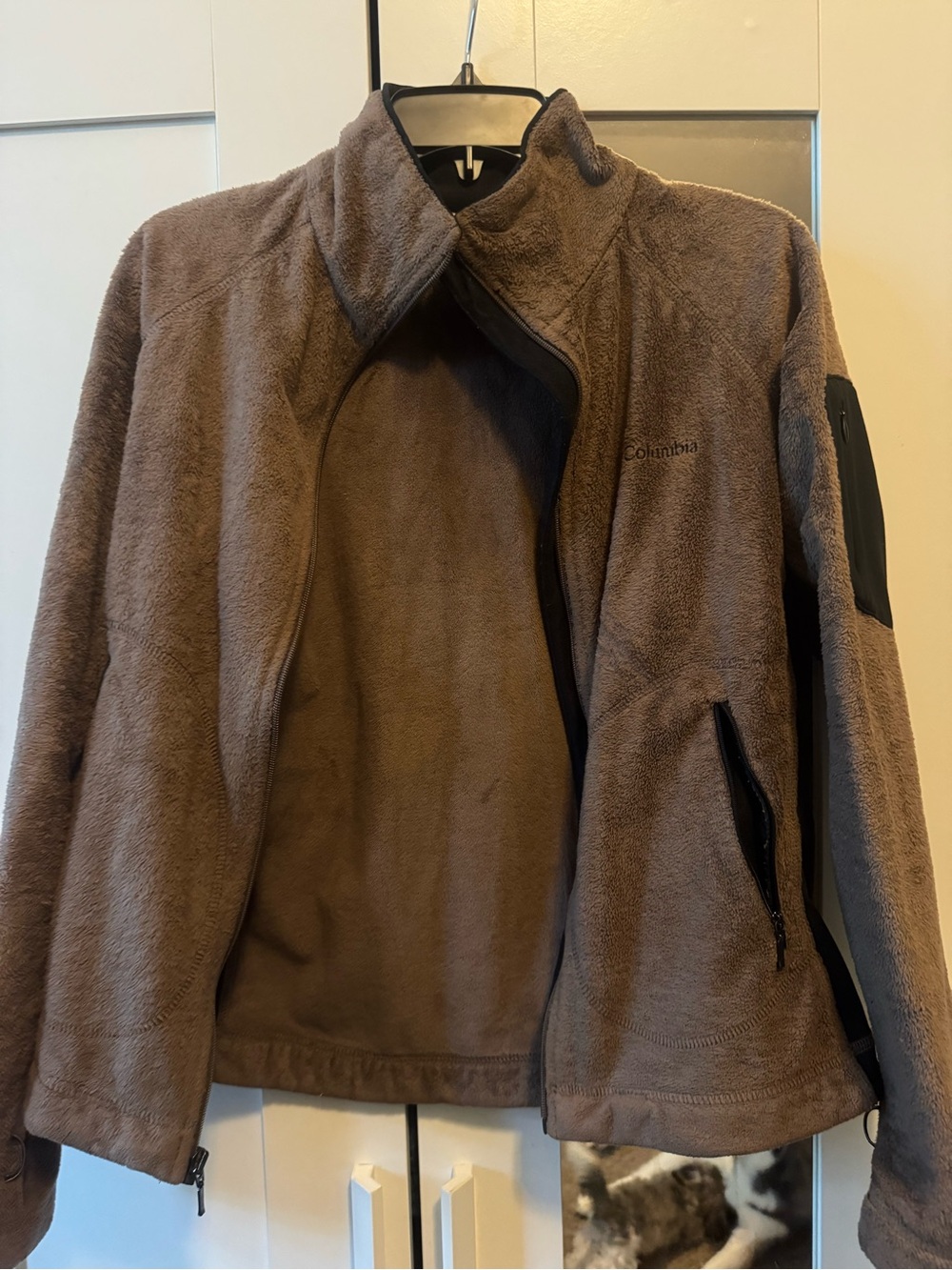 Columbia Taupe Brown Performance Fleece Jacket